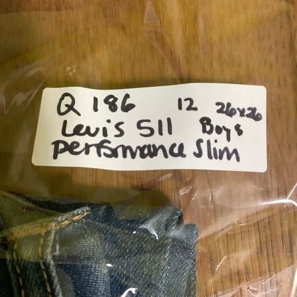 Levi’s 511 Boys NWT Performance Slim Blue Jeans Size 12 26x26 - Picture 7 of 7